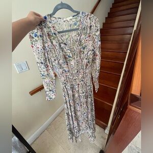 Maje floral midi dress